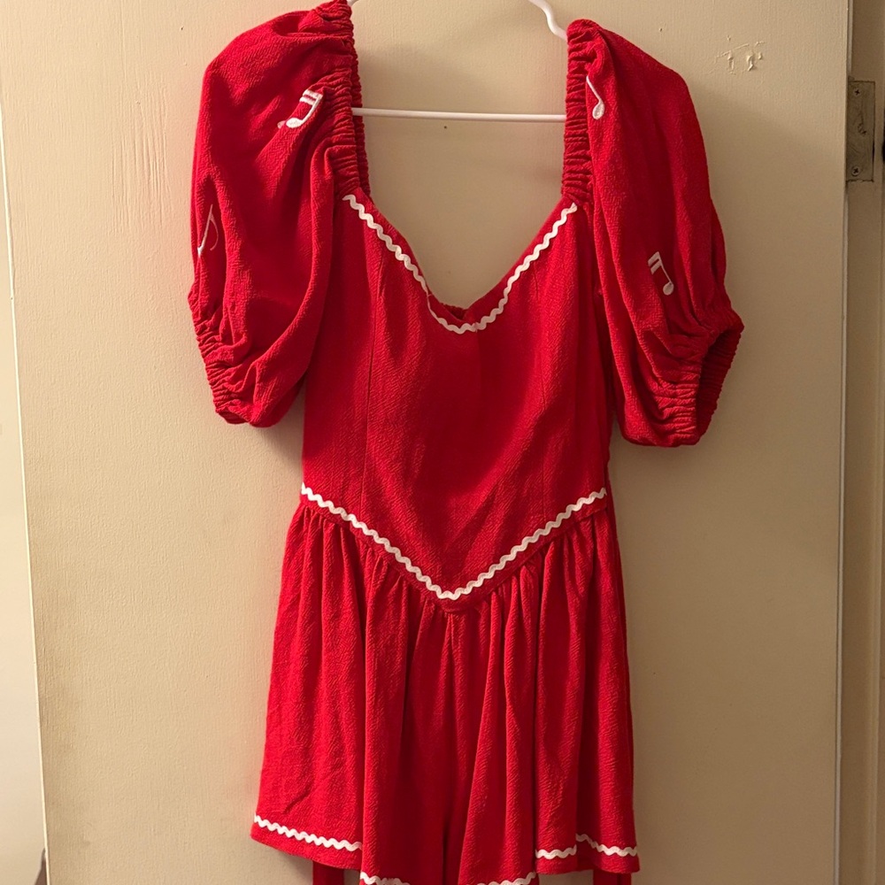 Fashion Brand Company Music Linen Romper - Picture 4 of 4